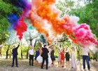 Цветной дым для свадьбы в Волжском